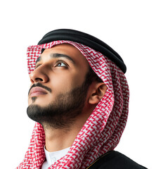 desert landscape thoughtful portrait isolated on transparent background png