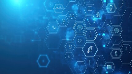 Poster - Abstract technology medical infographic background. Possible use Stock photo