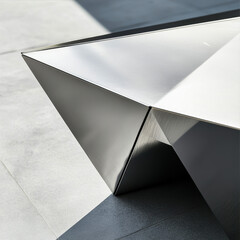 Poster - A stainless steel table with sharp edges
