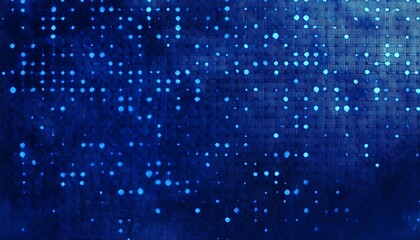 Poster - A blue background with a lot of small blue dots ,

