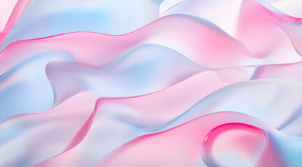 Poster - abstract pink background with waves