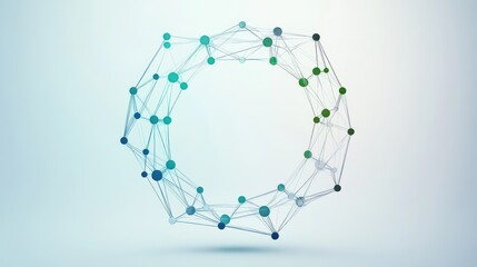 Poster - Abstract circular molecular structure design