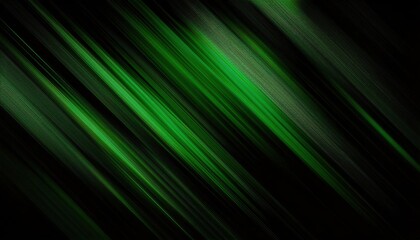 Aufkleber - futuristic green light streaks on black background, abstract diagonal motion blur, high-tech digital speed effect, wallpaper

