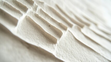 Poster - Intricate Textured Surface of White Material with Subtle Layers and Depth Creating an Elegant and Minimalist Aesthetic for Interior Design and Art Photography
