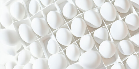 Poster - Abstract white background with balloons 