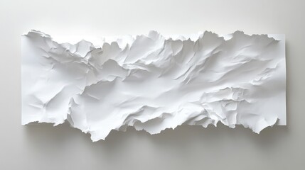 Poster - Textured White Paper Landscape with Intricate Details and Organic Forms, Ideal for Backgrounds, Presentations, and Creative Projects
