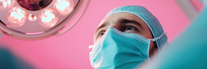 Poster - Precision Medicine Revolution High-Tech Surgical Expertise in Minimalist Operating Theater - Next-Gen Healthcare Innovation with Empathetic Professional Performance