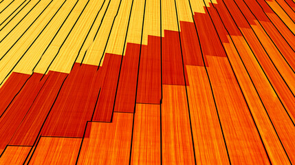 Aufkleber - Vibrant patterns in abstract art urban environment digital artwork colorful viewpoint contemporary design