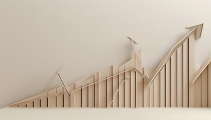 Poster - Business growth analysis office environment infographic display minimalistic design conceptual viewpoint