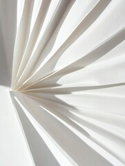 Poster - Minimalist Paper Art Ethereal Geometric Shadow Play Exploring Spatial Dynamics, Soft Light Interplay and Contemporary Design Innovation