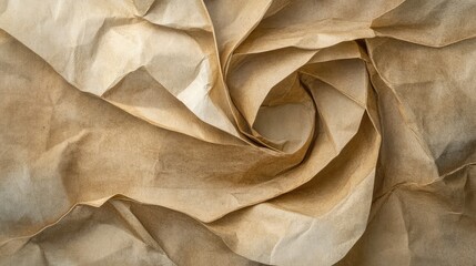Poster - Textured Brown Wrinkled Paper Background with Intricate Swirling Patterns Capturing Nature's Organic Aesthetic in a Unique and Artistic Presentation for Various Creative Projects