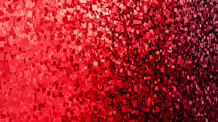 Aufkleber - Dynamic red mosaic patterns abstract art digital design vibrant colors close-up view modern aesthetic