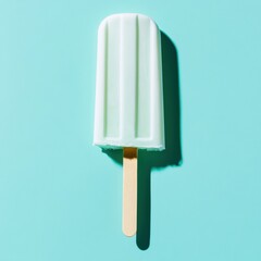 Aufkleber - Minimalist Summer Refreshment Clean Geometric Popsicle Design in Pastel Palette - Trendsetting Food for Digital Marketing and Wellness Branding