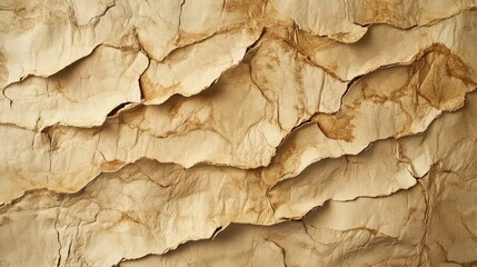 Poster - Textured Wrinkled Paper Background with Natural Earth Tones, Perfect for Craft Projects, Backgrounds, or Artistic Designs Featuring Subtle Depth and Warm Hues