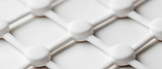 Fototapete - Next-Gen Digital Infrastructure Minimalist Network Topology Visualizing AI-Driven Connectivity and Intelligent Systems Design for Enterprise Innovation