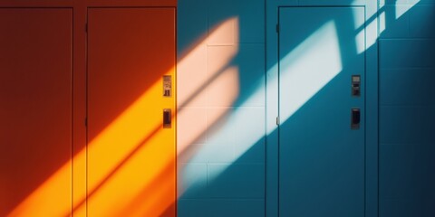 Poster - minimalist educational space dynamic light interaction in modern school architecture - inspiring lea