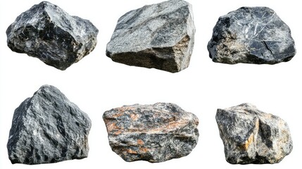 Poster - A Diverse Collection of Natural Rocks Displaying Unique Textures, Patterns, and Colors, Perfect for Geological Studies, Landscaping, or Artistic Applications