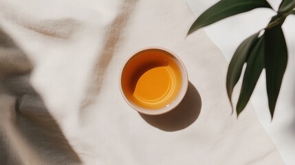 Poster - Mindful Living Aesthetic Minimalist Tea Ritual in Neutral Wellness Space - Serene Lifestyle Content for Conscious Consumers and Zen Branding
