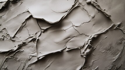 Poster - Textured abstract surface with light gray bumps and cracks resembling a natural landscape, creating a sense of depth and organic form for artistic use.