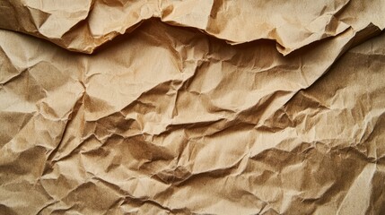 Poster - Crinkled Brown Paper Texture Background for Art, Crafts, and Design Projects Including DIY, Scrapbooking, and Vintage Aesthetic Applications in Various Creative Industries