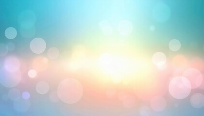 Fototapete - dreamy pastel abstract background with soft bokeh light, blurred gradient texture in blue, pink, and yellow for design and branding