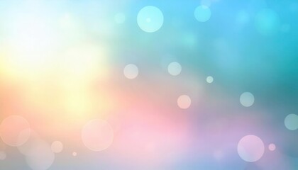 Fototapete - dreamy pastel abstract background with soft bokeh light, blurred gradient texture in blue, pink, and yellow for design and branding