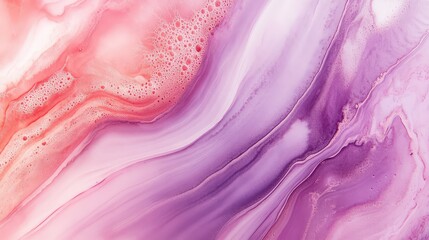 Poster - Abstract Pink and Purple Fluid Art with Swirls and Patterns, Ideal for Backgrounds, Textures, and Modern Decor Use in Creative Projects and Designs