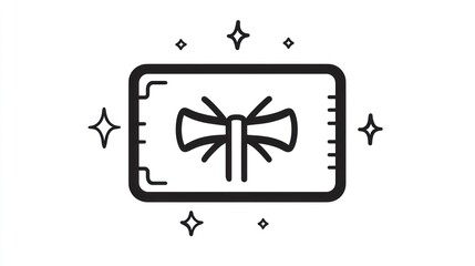 Poster - Simple axe icon, graphic design element,  digital illustration