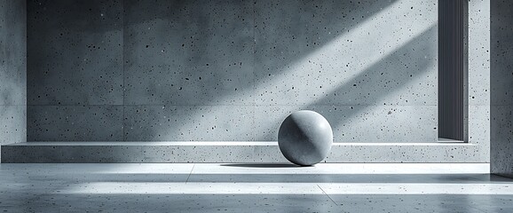 Aufkleber - Modern Concrete Interior Scene