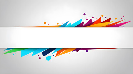Fototapete - abstract web banner design template. Banner - Design Element