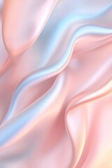 Poster - A high-end pastel gradient background features soft satin waves that create gentle, flowing light reflections. This elegant design provides ample space for text, enhancing a premium aesthetic