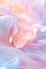 Poster - A luxurious abstract composition showcases a gentle blend of ice-blue and lavender hues. Light diffuses softly across the smooth transitions, creating ample space for text in a dreamy atmosphere