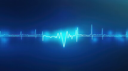Poster - Abstract heart rate monitor display