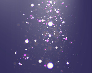 Poster - Christmas light effect with glowing bokeh and sparkling particles on a transparent background. Perfect for overlays, festive designs, and magical backgrounds.	
