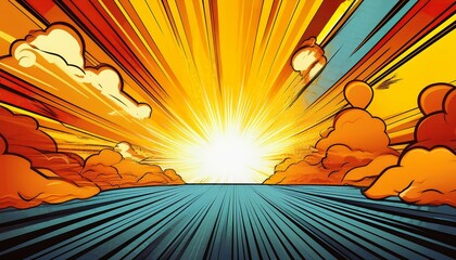 Wall Mural - comic background
