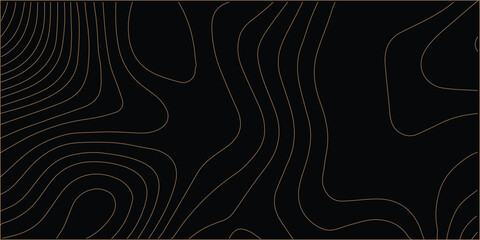 Leinwandbilder - Black background and waves of colored lines Topographic contours map background. Topography geographic colorful lines background. Geographic lines map on elevation assignment pattern. White paper	