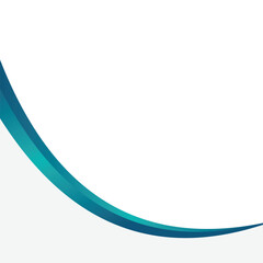 Wall Mural - blue wave curve abstract background