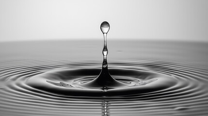 Fototapete - Water Drop Impact on Surface