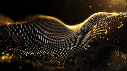 Poster - A technological backdrop featuring interconnected lines and dots, symbolizing big data visualization and machine learning concepts, set against an analytical network illustration
