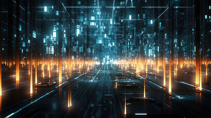 city lights at night