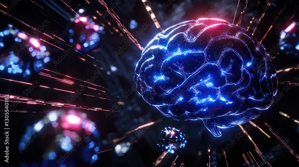 Brain Technology Circuits Artificial Intelligence Ai A I Futuristic