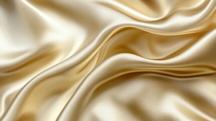 Poster - Smooth flowing gold satin fabric provides luxurious aesthetic appeal