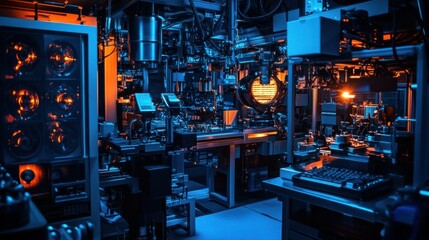 Poster - A Laboratory Interior Displaying Advanced Equipment and Machinery Operation