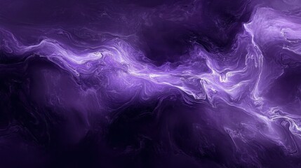 Poster - A striking abstract depiction of swirling purple and white colors
