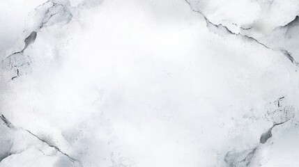 Poster - Elegant White Watercolor Background with Soft Cloudy Texture for Artistic and Design Projects