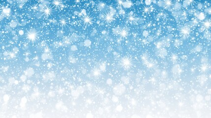 Poster - The beautiful falling snowflakes are descending across a wintery sky background