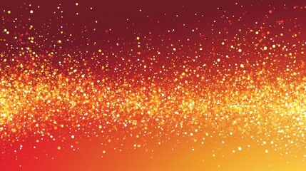 Aufkleber - Bright particles shining with fiery red and gold colors beautifully together