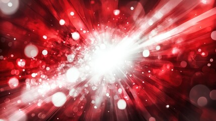 Poster - Intense abstract depiction of a bright explosion of light and color
