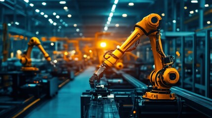 Poster - Robotic Arms Performing Industrial Work Within a Manufacturing Facility