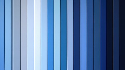 Poster - Vertical stripes of different shades of beautiful blue colors
